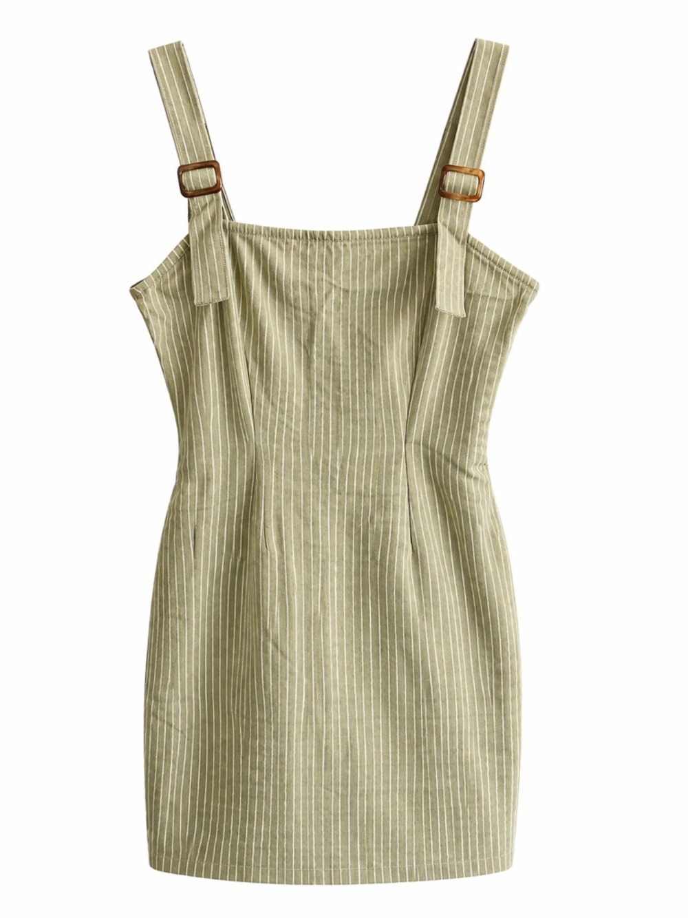Green Striped Bodycon Dress